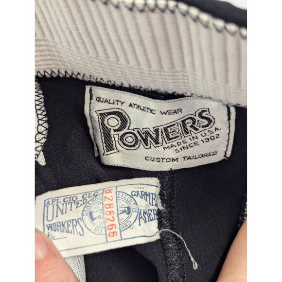 Vintage Powers Custom Tailored Baseball Pants Button Closure & Elastic Ankles sz - Picture 6 of 7
